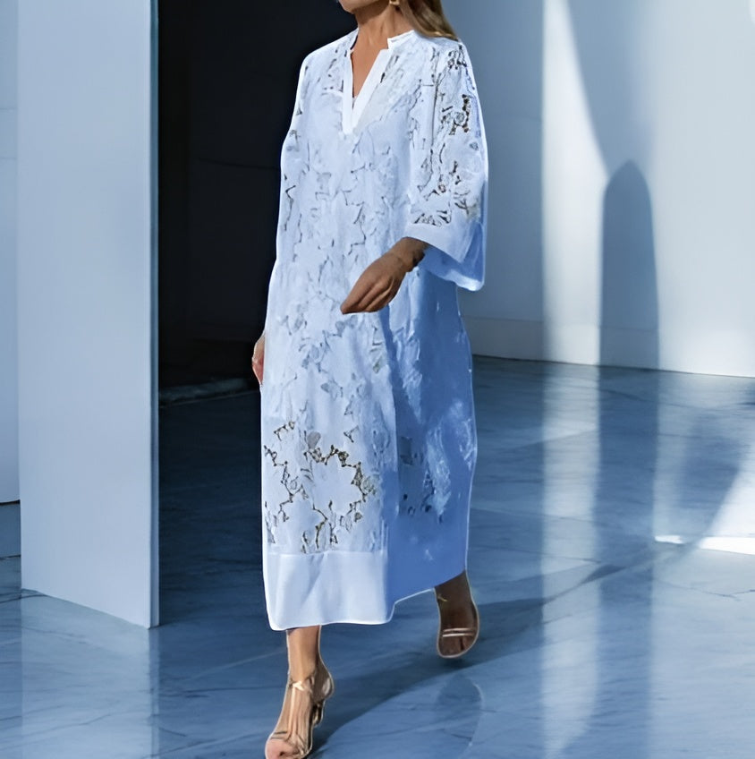 Silvana | Luxe lange jurk van kant