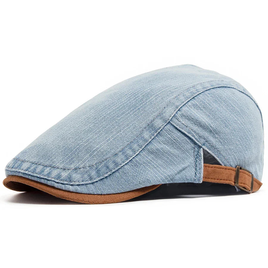 Laluna® | Premium Denim Flat Cap