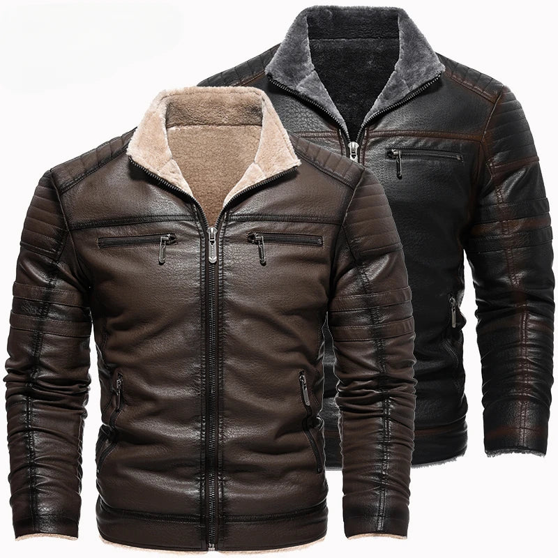 Laluna® | Winter Leren Heren Jas
