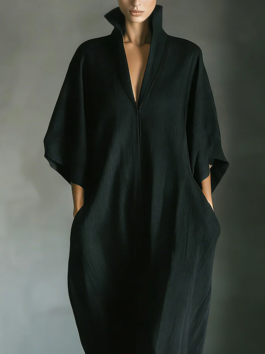 Alessandra • Lange oversized minimalistische jurk