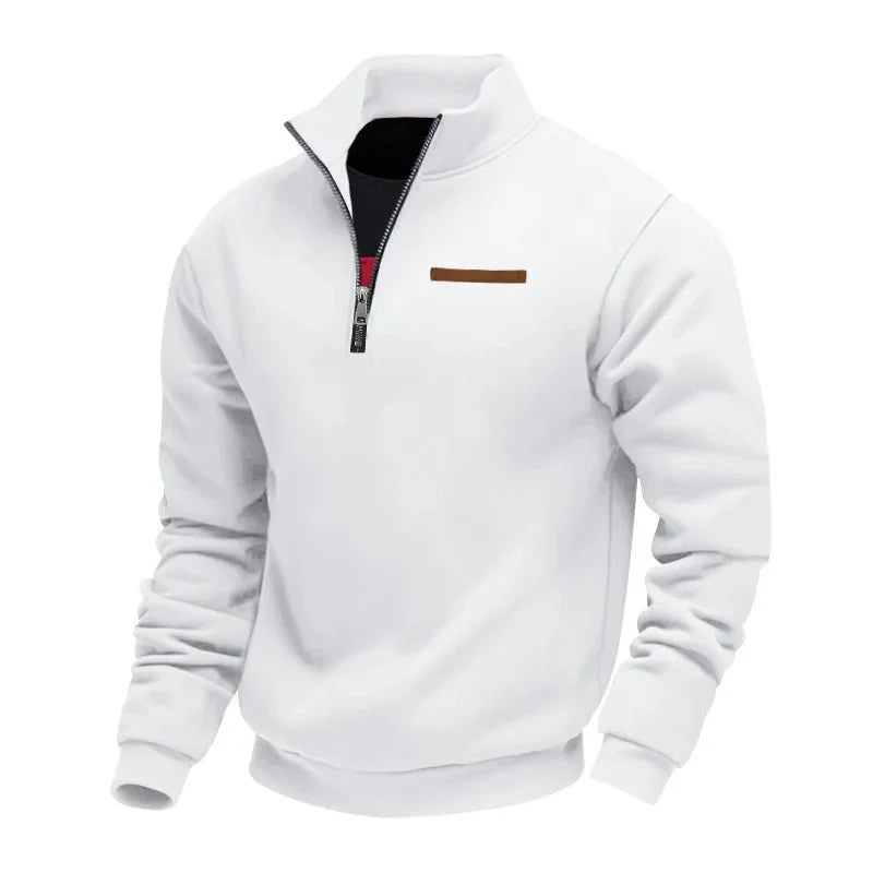 Casual fleece trui voor heren