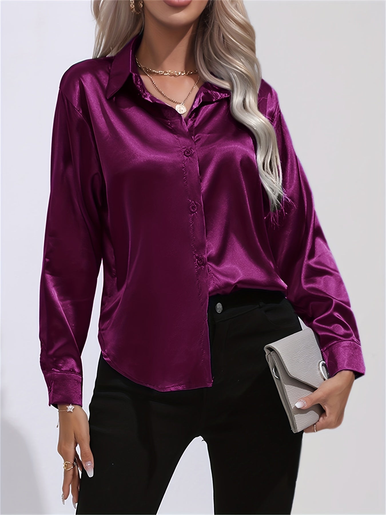 LALUNA® | SATIJNEN BLOUSE