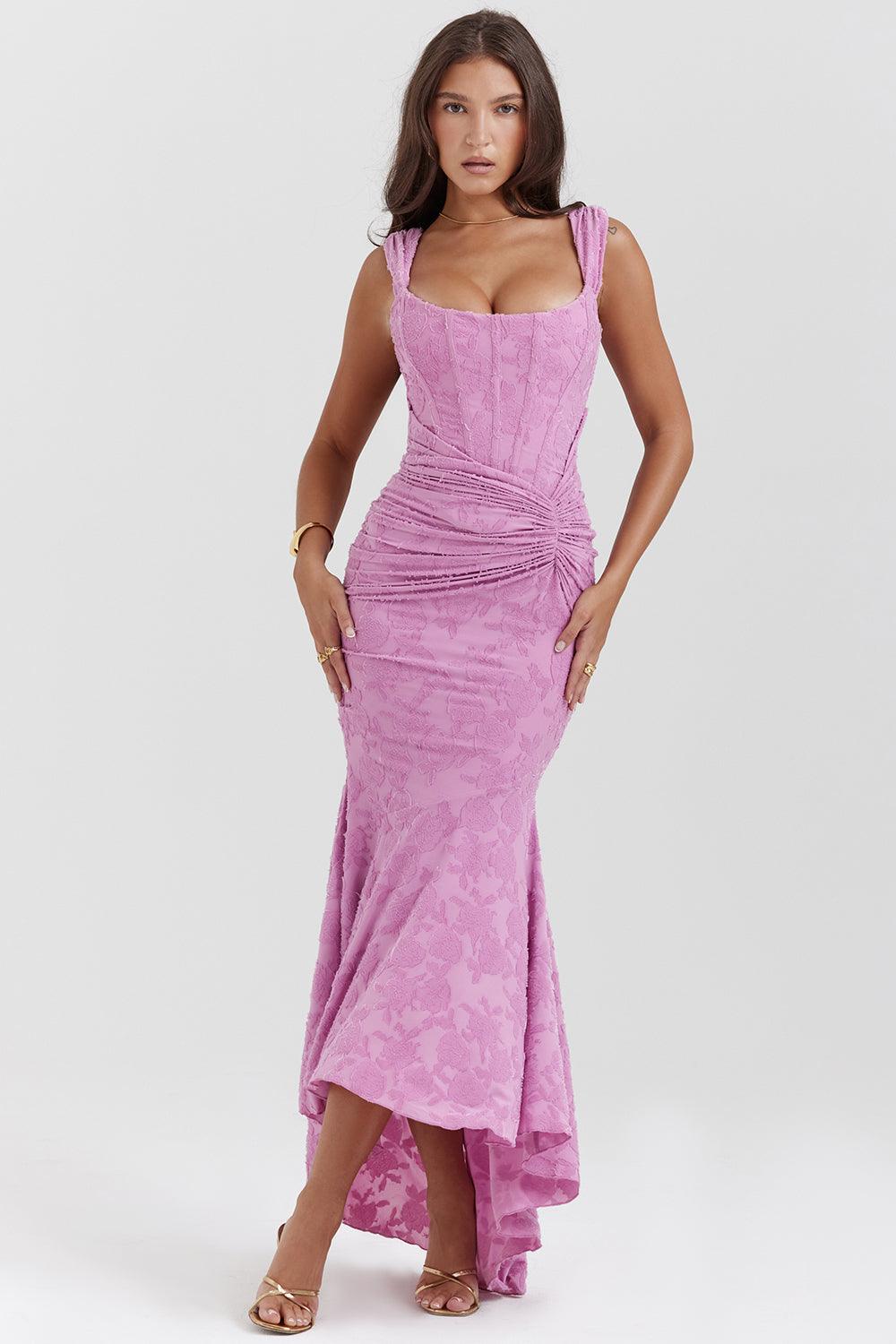 Laluna® | Getextureerd Maxi Jurk