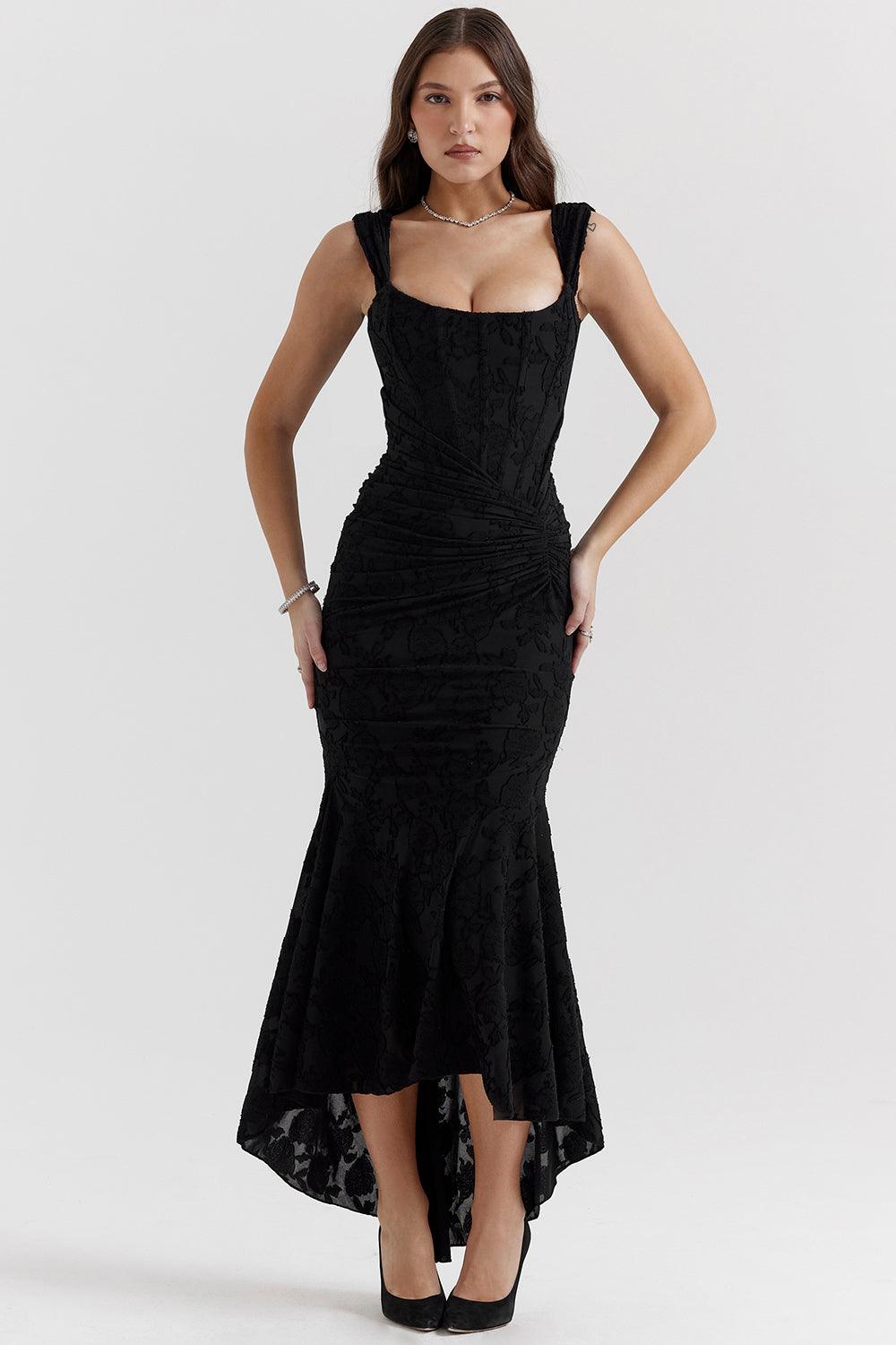 Laluna® | Getextureerd Maxi Jurk