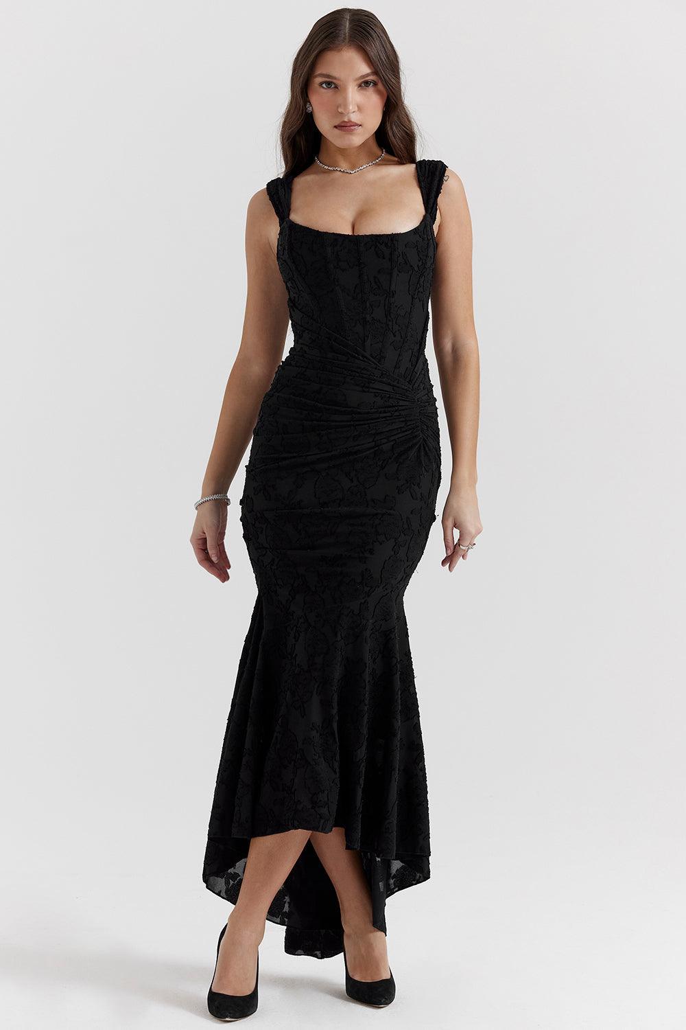 Laluna® | Getextureerd Maxi Jurk