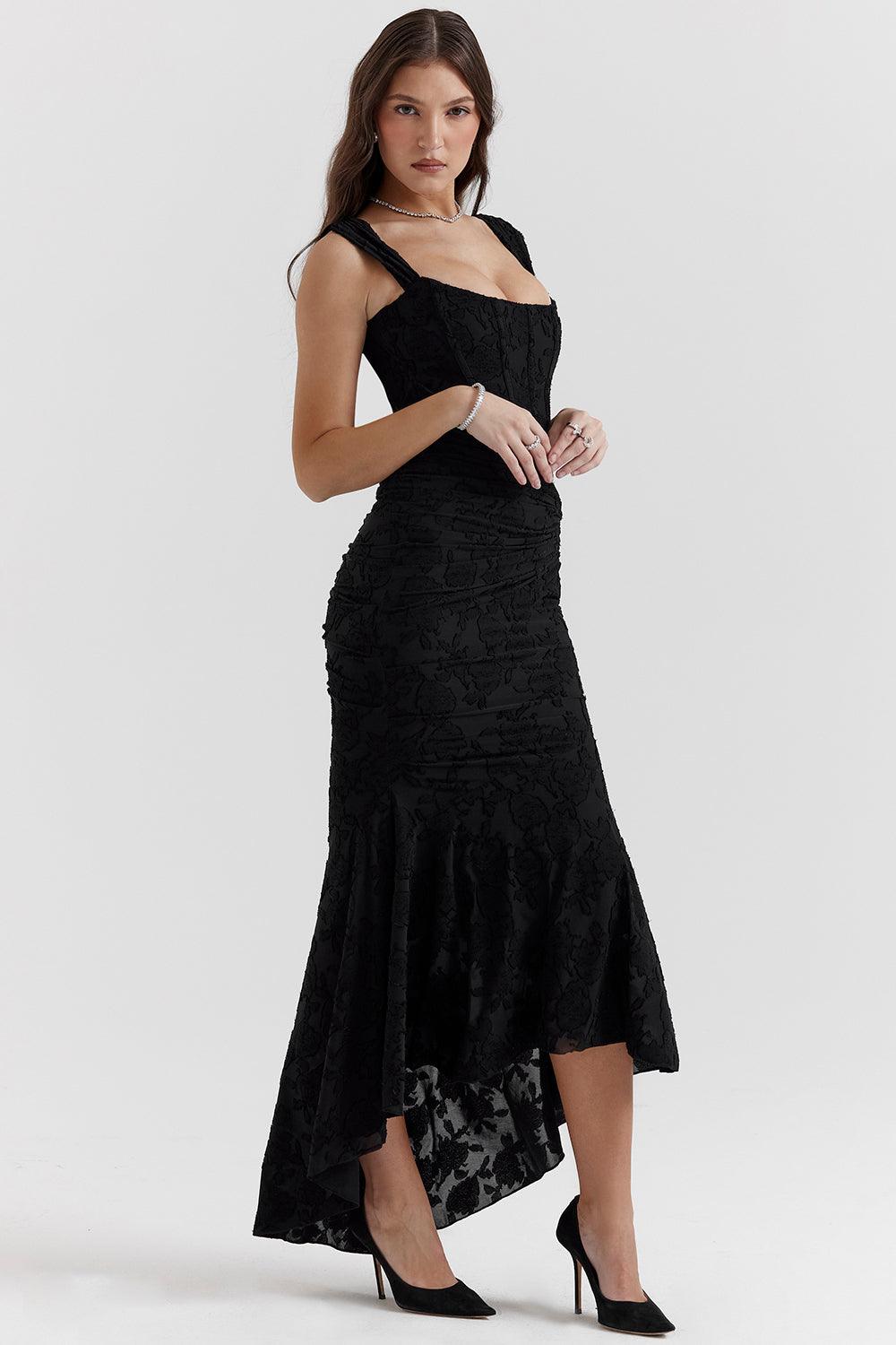 Laluna® | Getextureerd Maxi Jurk