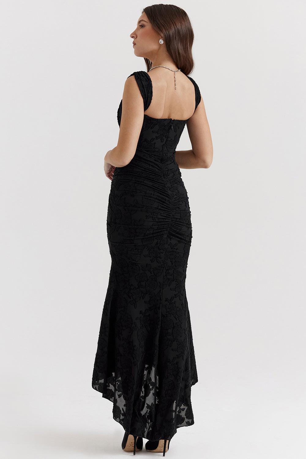 Laluna® | Getextureerd Maxi Jurk