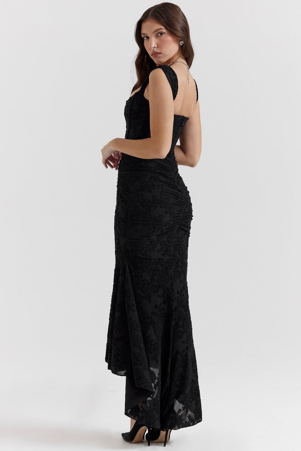 Laluna® | Getextureerd Maxi Jurk