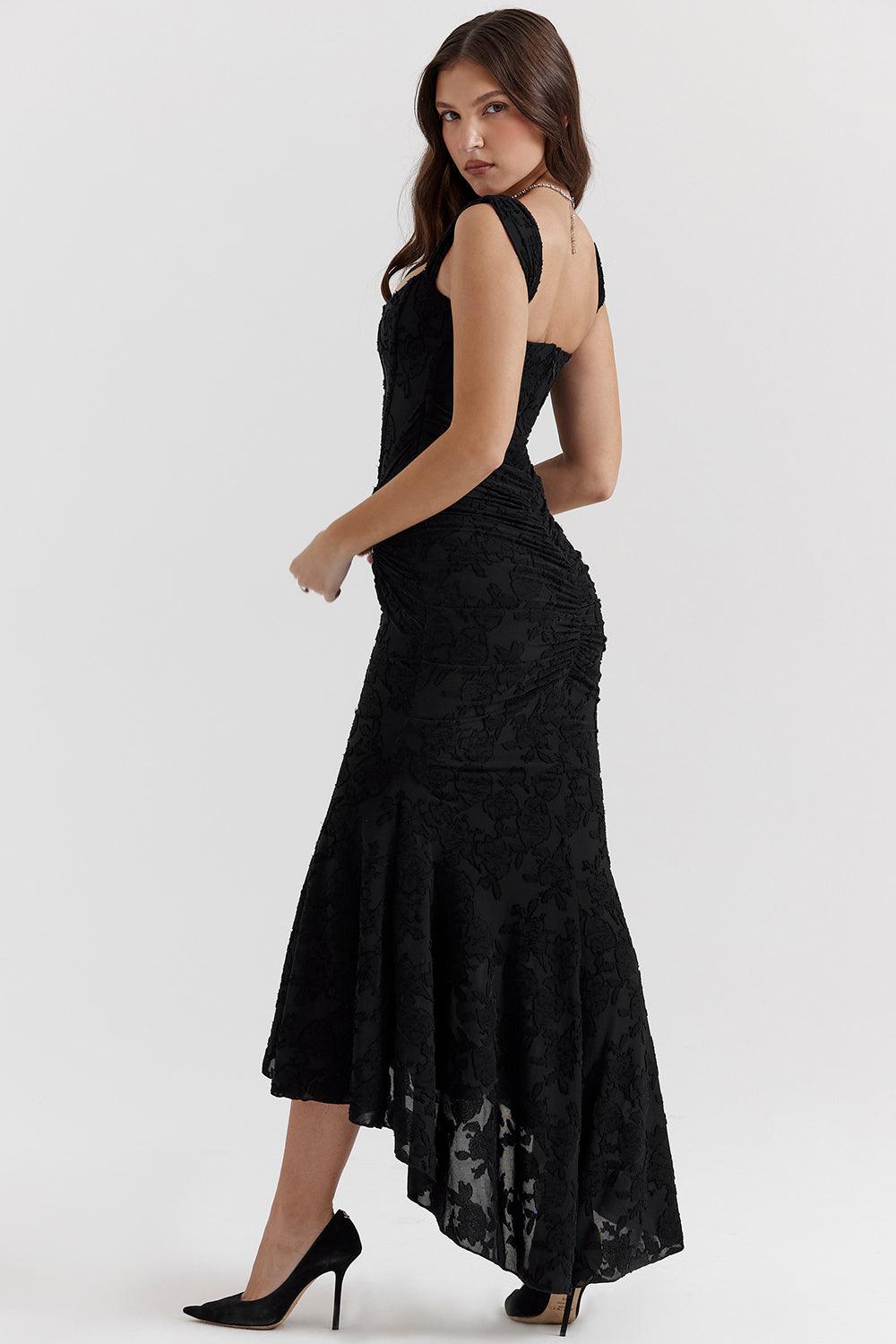 Laluna® | Getextureerd Maxi Jurk