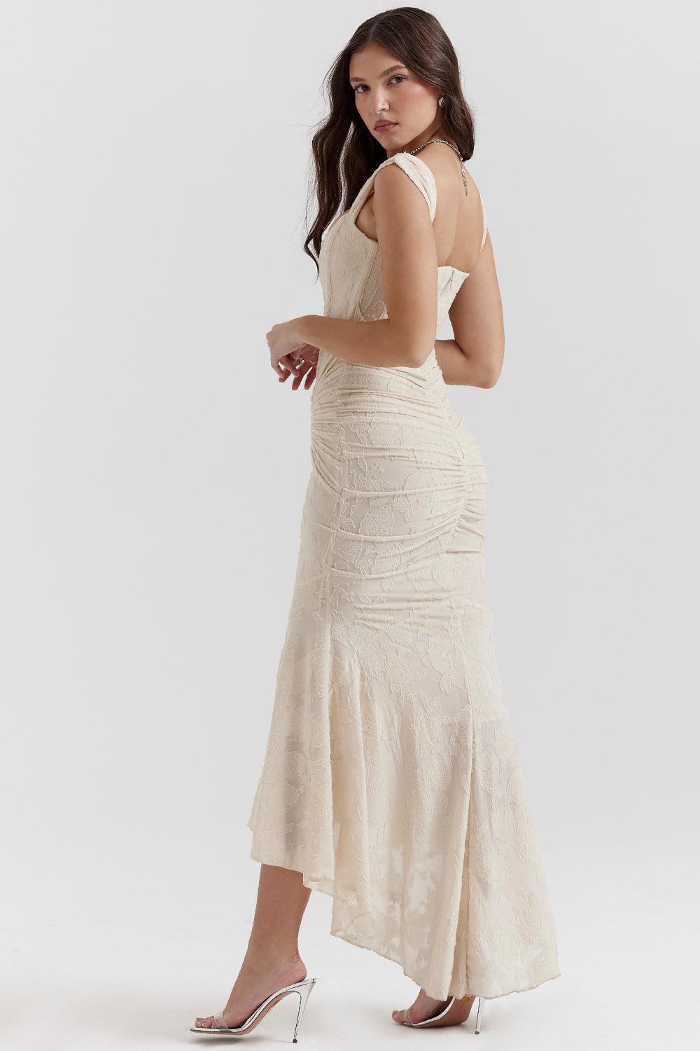 Laluna® | Getextureerd Maxi Jurk