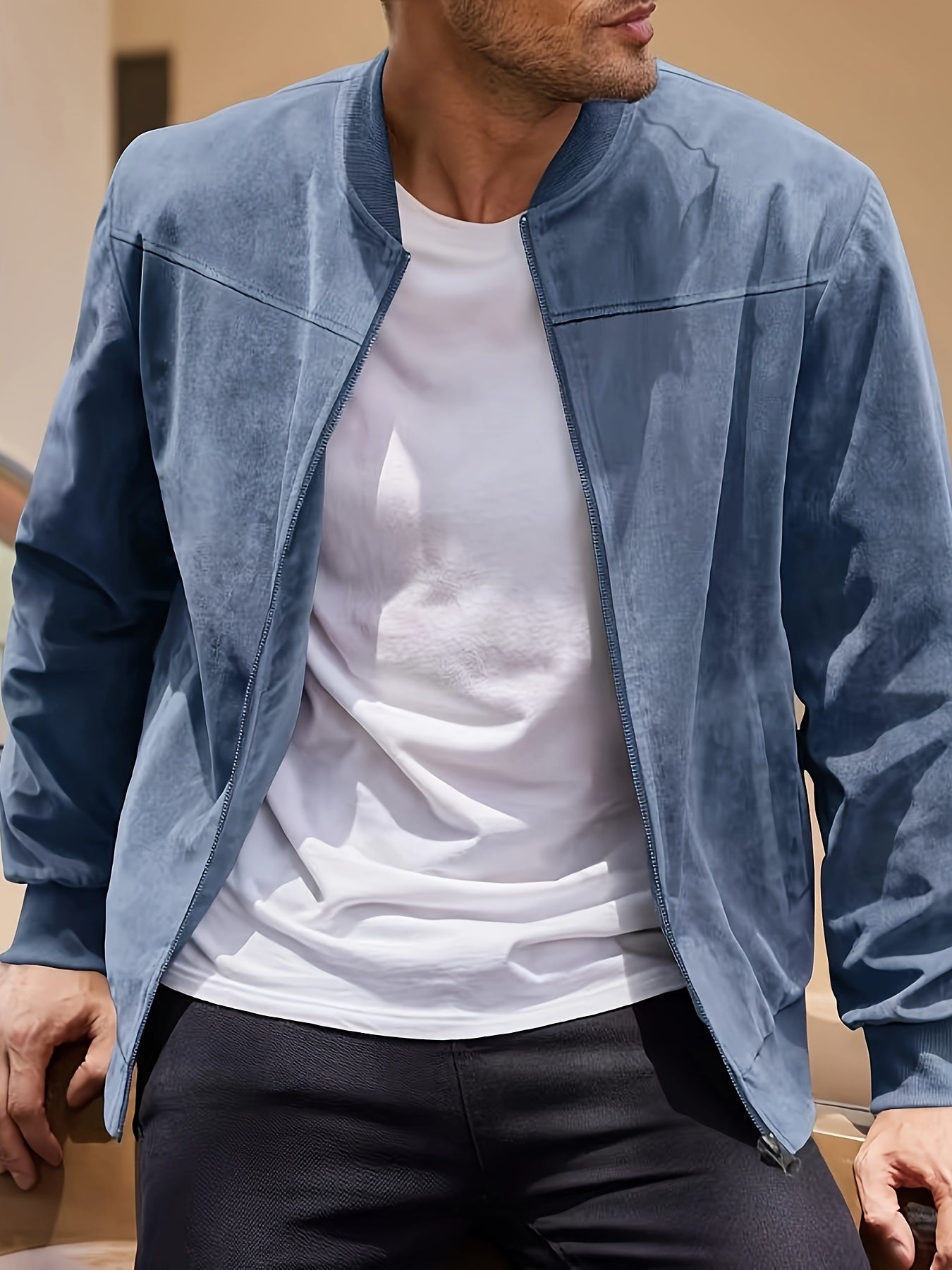 Laluna® | Suede Vest met Rits