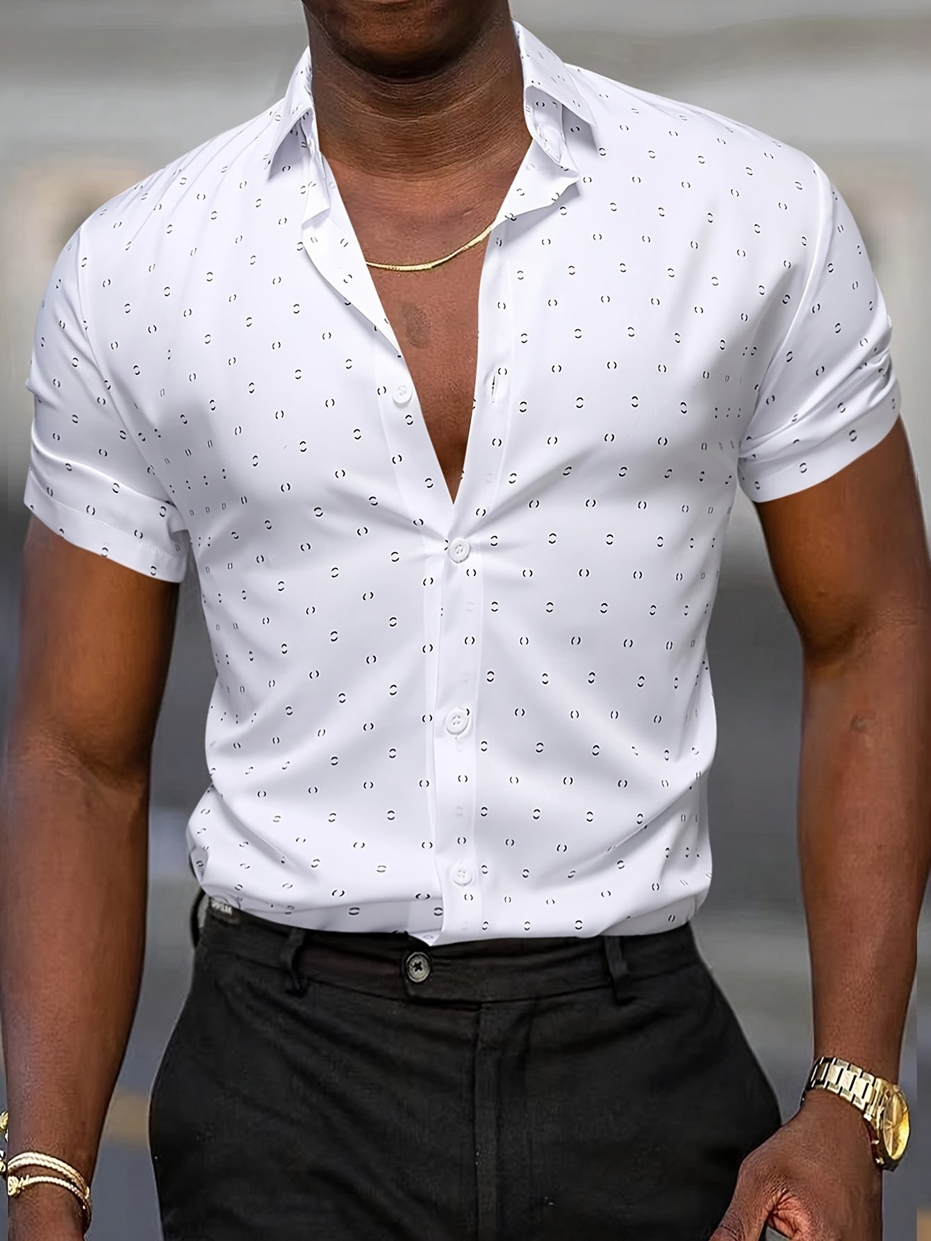 Giulio | Zomeroverhemd met patroon