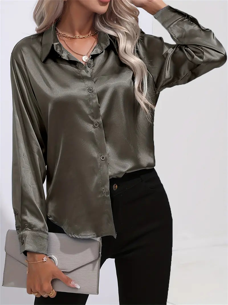 LALUNA® | SATIJNEN BLOUSE