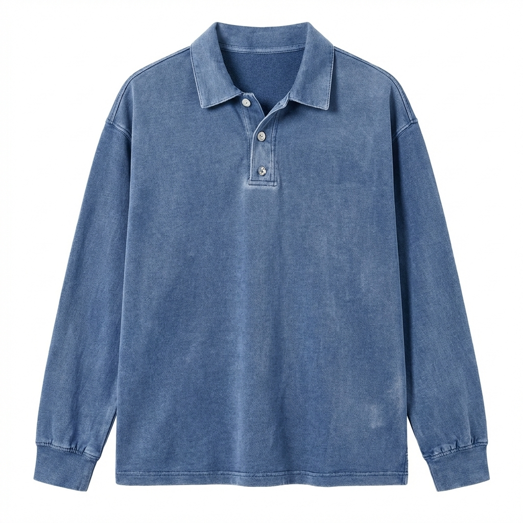Laluna® | Vintage shirt met lange mouwen