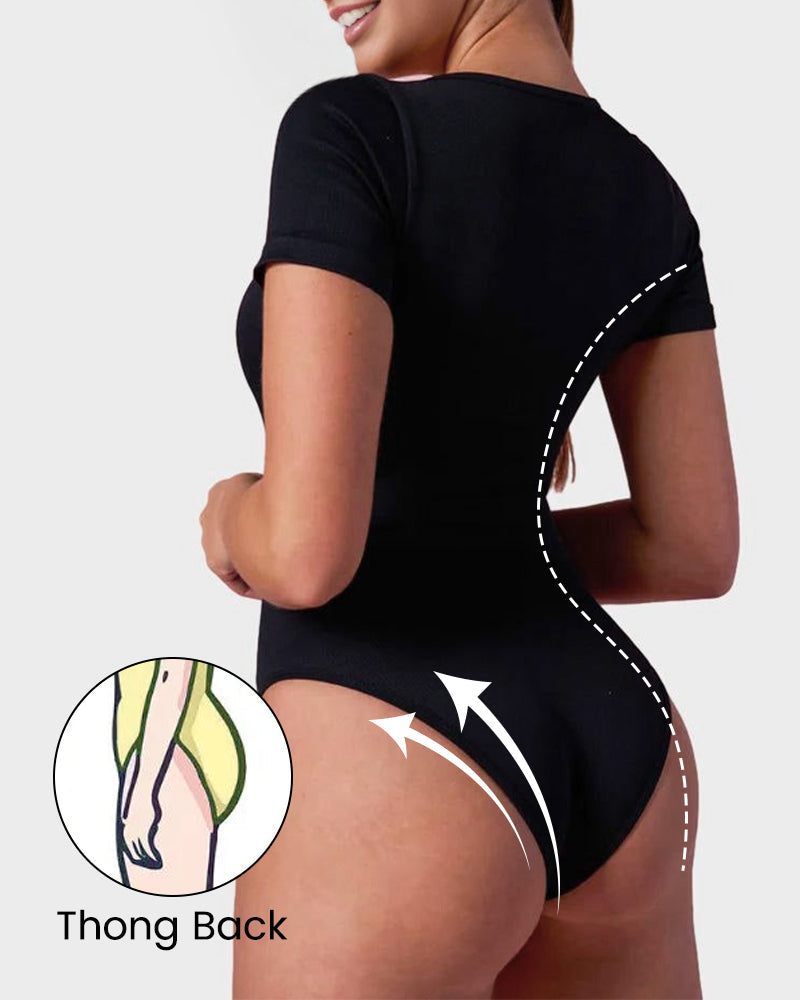 LALUNA® |  BASIC SQUARE NECK BODYSUIT