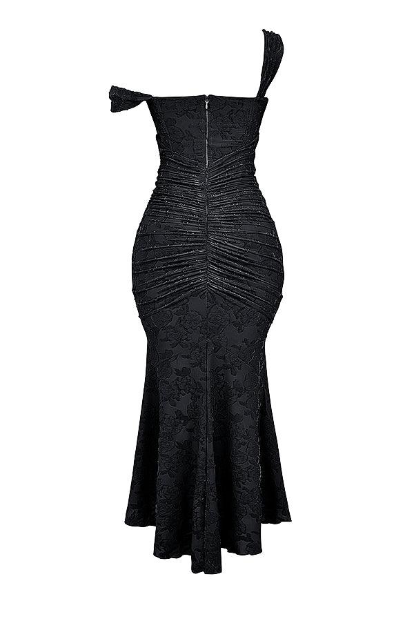 Laluna® | Getextureerd Maxi Jurk
