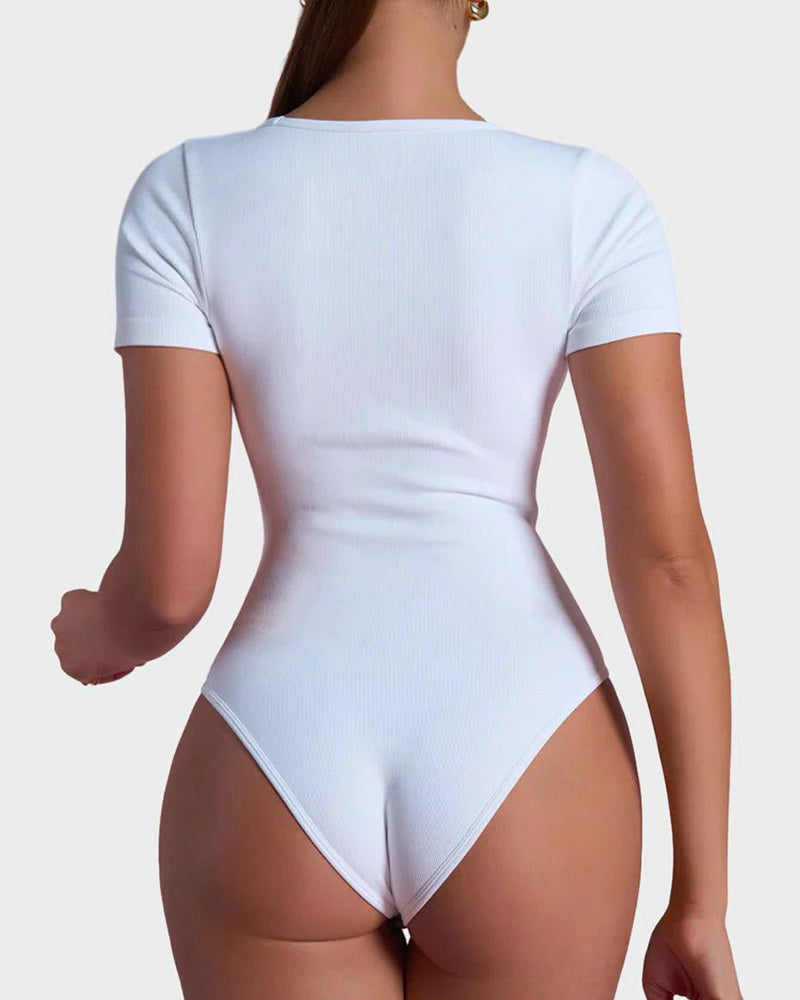LALUNA® |  BASIC SQUARE NECK BODYSUIT