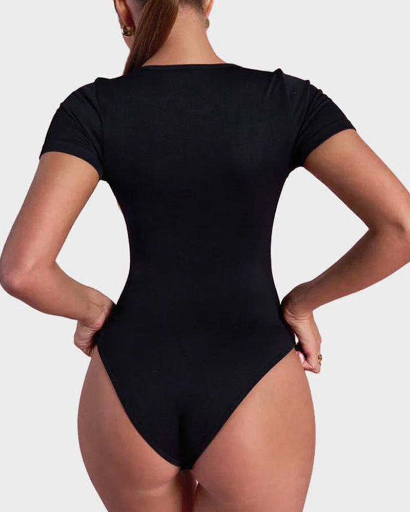 LALUNA® |  BASIC SQUARE NECK BODYSUIT