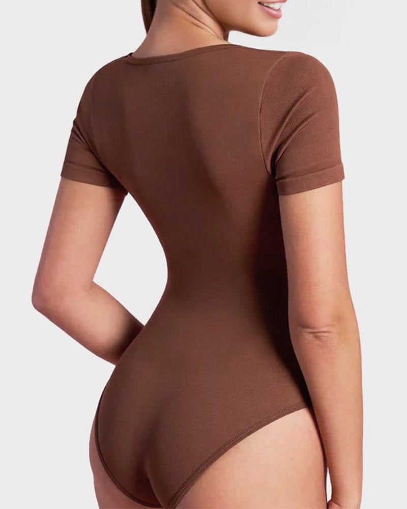 LALUNA® |  BASIC SQUARE NECK BODYSUIT