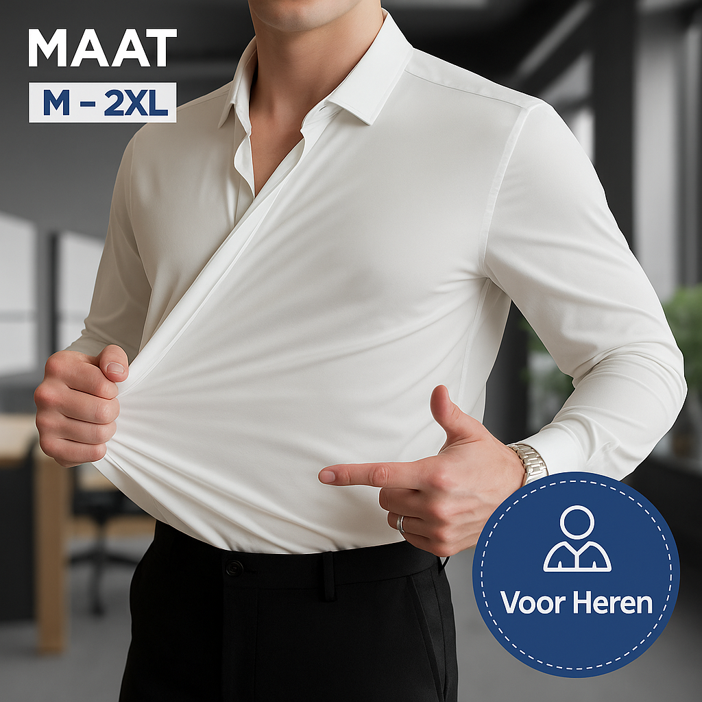 Laluna® | Kreukvrij stretchoverhemd voor heren